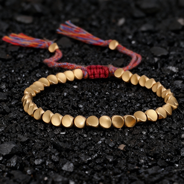 BuddhaZens Tibetan Copper Beads Healing Luck Bracelet