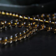 108 Mala Beads Natural Citrine Amber Peace Buckle Red Agate PiXiu Protection Charm Bracelet Mala Bracelet BS 16