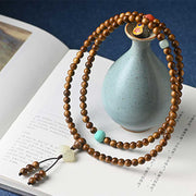 Buddhazens Tibetan Rosewood Protection Calm Bracelet Mala Mala Bracelet BS 7