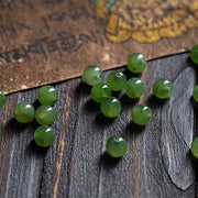 Buddhazens Natural Tibet 108 Mala Beads Purple Bodhi Seed Hetian Cyan Jade Copper Dorje Peace Bracelet Mala Bracelet BS 8