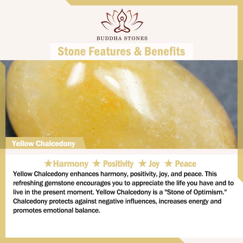 Buddha Stones Orange Tabby Cat Yellow Chalcedony Positivity Bracelet