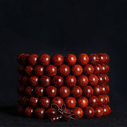 Tibetan Small Leaf Red Sandalwood Balance Bracelet (Extra 30% Off | USE CODE: FS30)