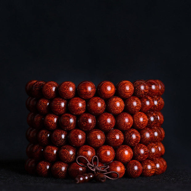 Tibetan Small Leaf Red Sandalwood Balance Bracelet (Extra 30% Off | USE CODE: FS30)