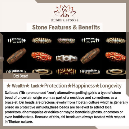 FREE Today: Wealth and Protection Handmade Tibetan Dzi Bead Braided String Bracelet